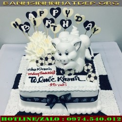 Bánh Kem Hình Vuông Vắt Hình Con Giáp - VP34